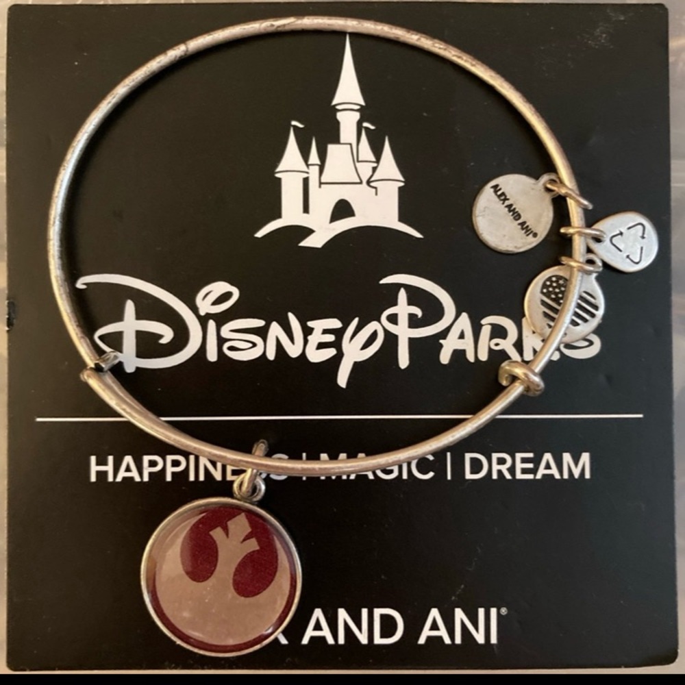 Alex and Ani Star Wars Jedi Silver Bangle Disney Parks